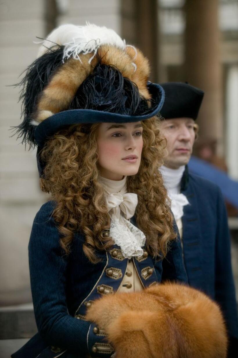 Keira Knightley as Georgiana, the Duchess of Devonshire in "The Duchess."