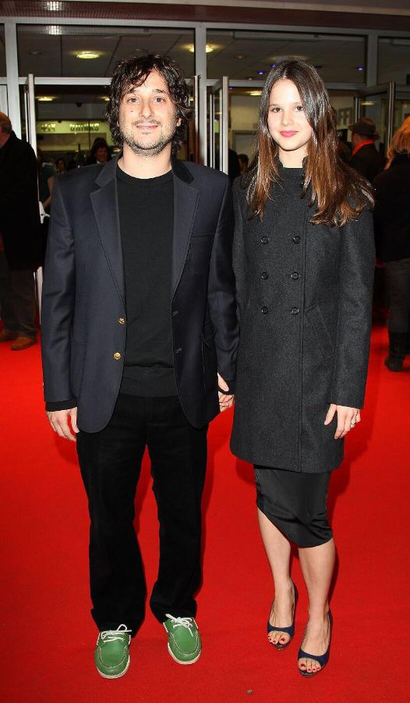 Harmony Korine and Rachel Korine at the BFI 51st London Film Festival premiere of "Mister Lonely."