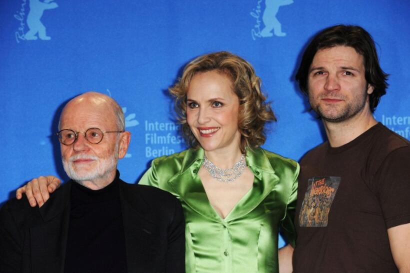 Guenter Rohrbach, Juliane Kohler and Misel Maticevic at the photocall of "Effi Briest" during the 59th Berlin Film Festival.