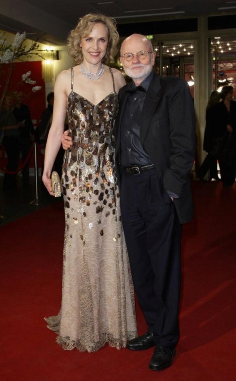 Juliane Kohler and Director Guenter Rohrbach at the premiere of "Effi Briest" during the 59th Berlin Film Festival.