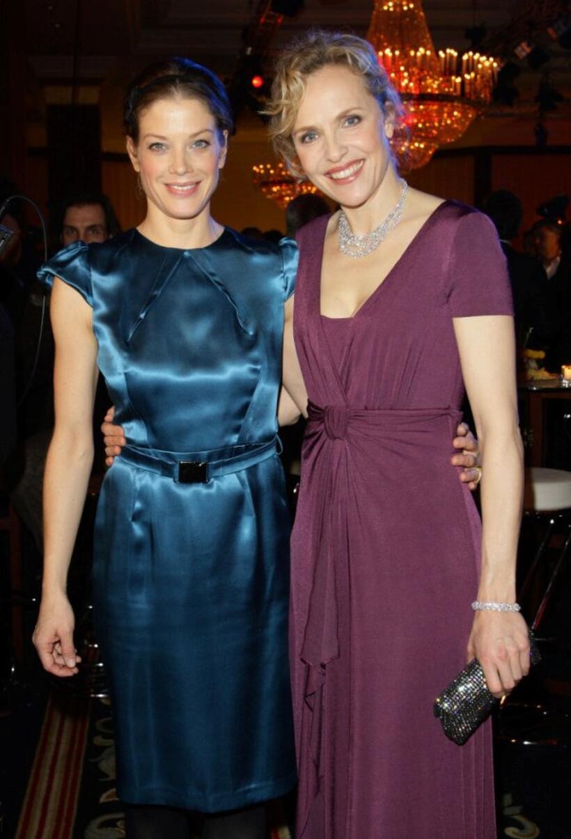 Marie Baeumer and Juliane Kohler at the Medienboard Reception during the 59th Berlin Film Festival.