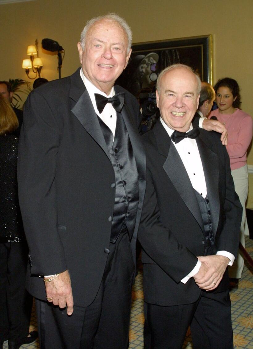 Harvey Korman and Tim Conway at the Academy Of Television Arts & Sciences.