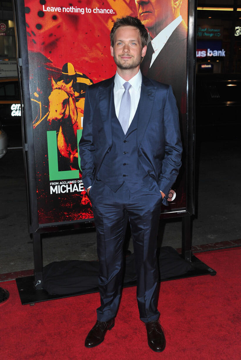 Patrick J. Adams at the California premiere of "Luck."