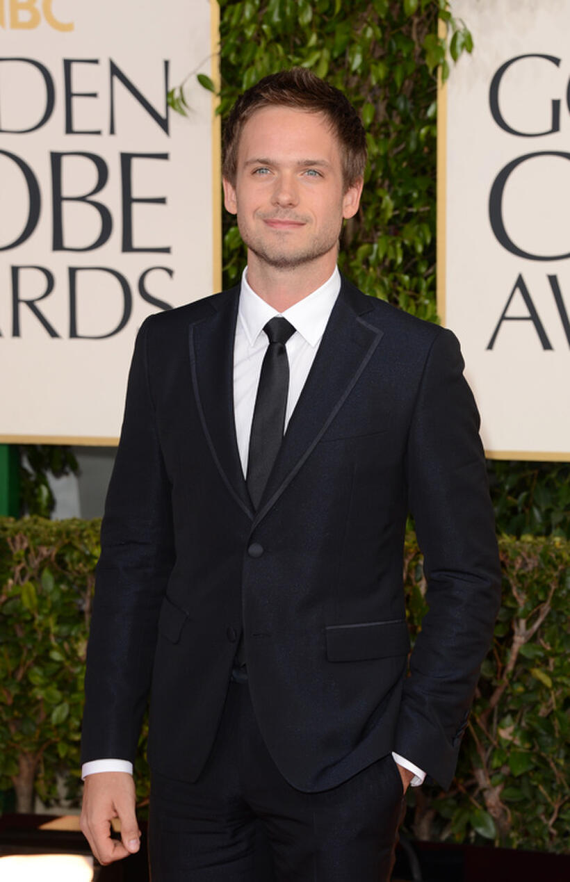 Patrick J. Adams at the 70th Annual Golden Globe Awards.