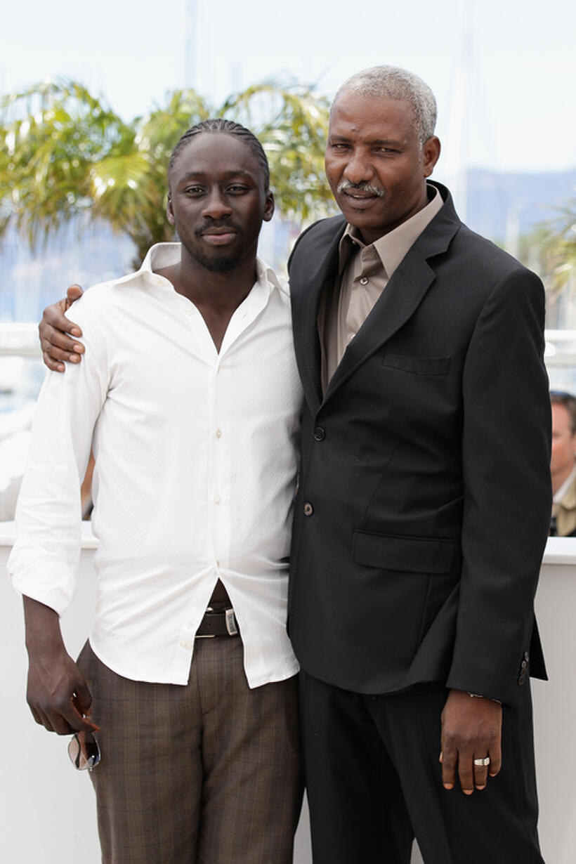 Diouc Koma and Youssouf Djaoro at the photocall of "A Screaming Man" during the 63rd Annual Cannes Film Festival.