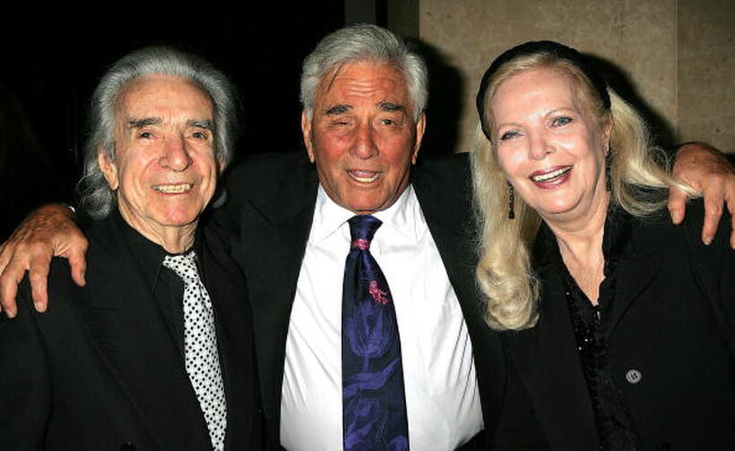 Director Arthur Hiller, Peter Falk and Barbara Bain at the 33rd Annual Vision Awards.