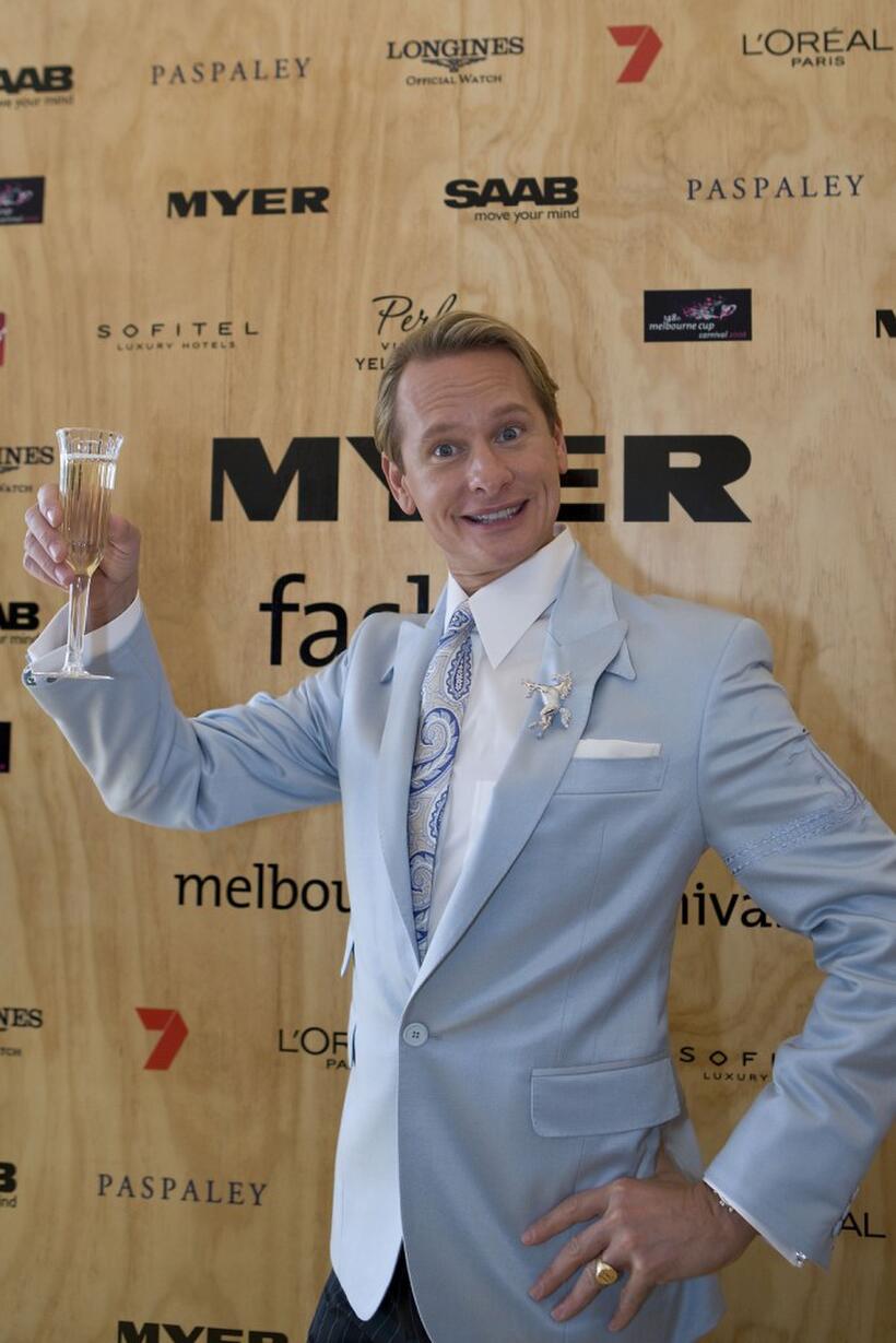 Carson Kressley at the AAMI Victoria Derby Day.
