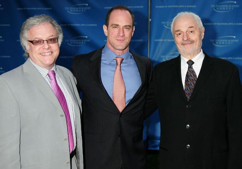 Neal Baer, Christopher Meloni and Ted Kotcheff at the Television Academy Honors in California.