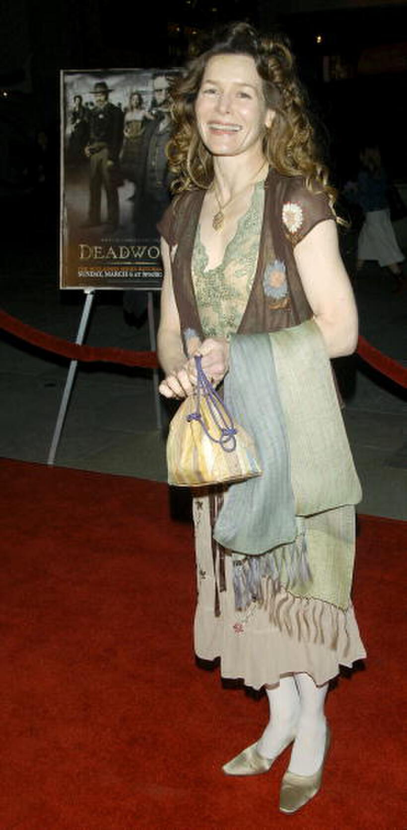 Alice Krige at the premiere of "Deadwood".