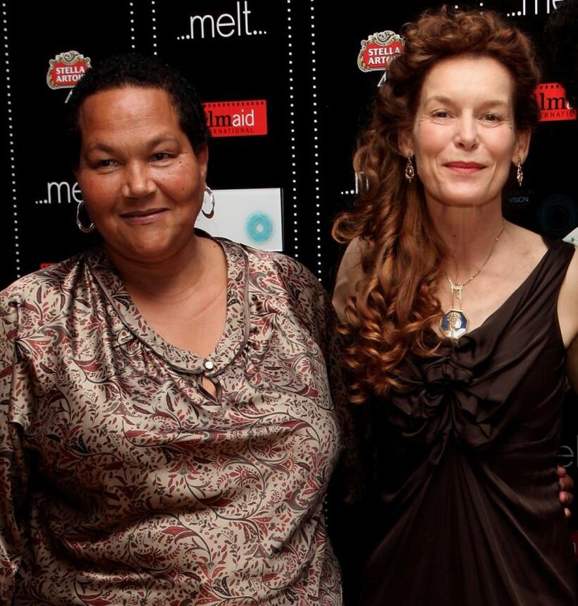 Sandra Laing and Alice Krige at the UK premiere of "Skin" in aid of the Filmaid International.