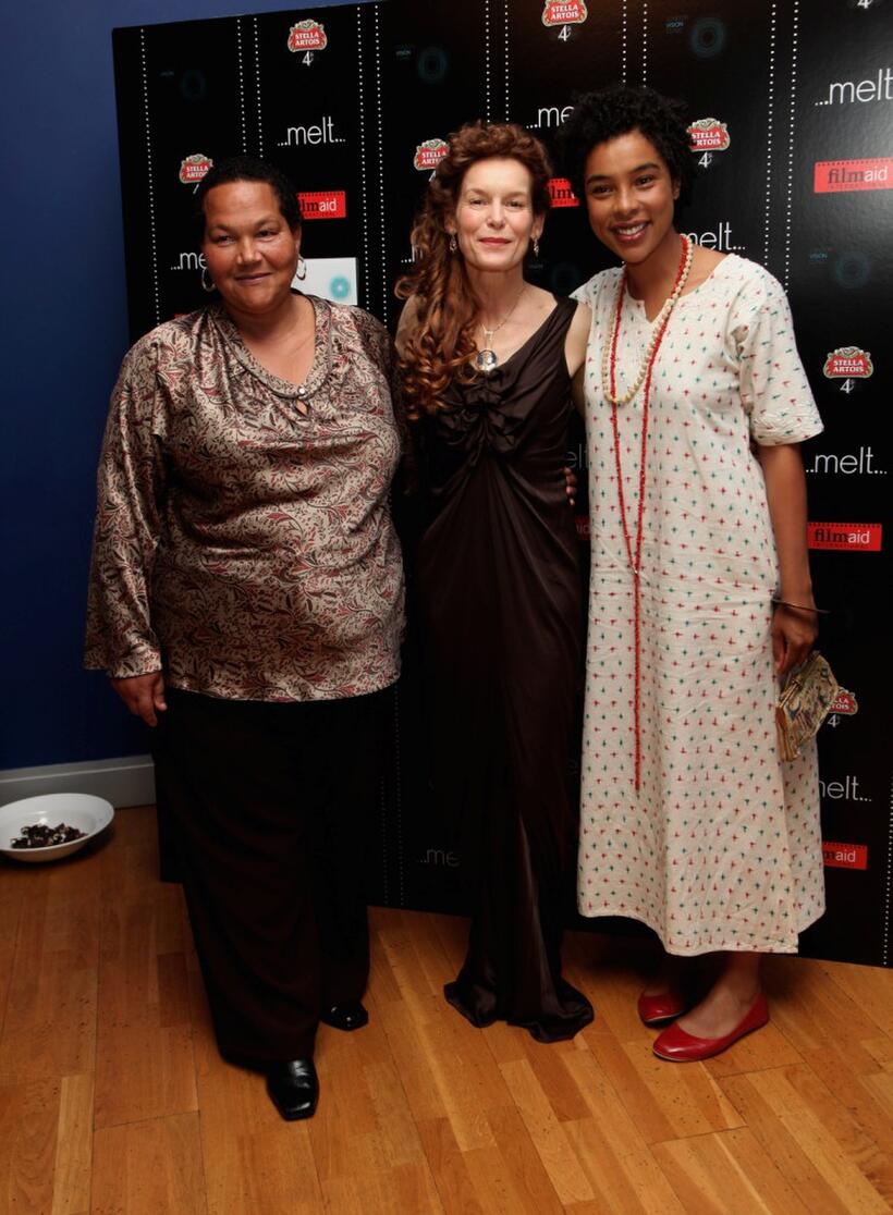 Sandra Laing, Alice Krige and Sophie Okenedo at the UK premiere of "Skin" in aid of the Filmaid International.