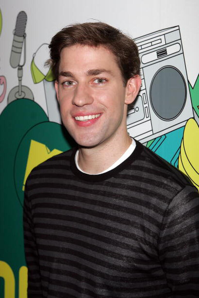 "License to Wed" star John Krasinski backstage during MTV's Total Request Live in N.Y.