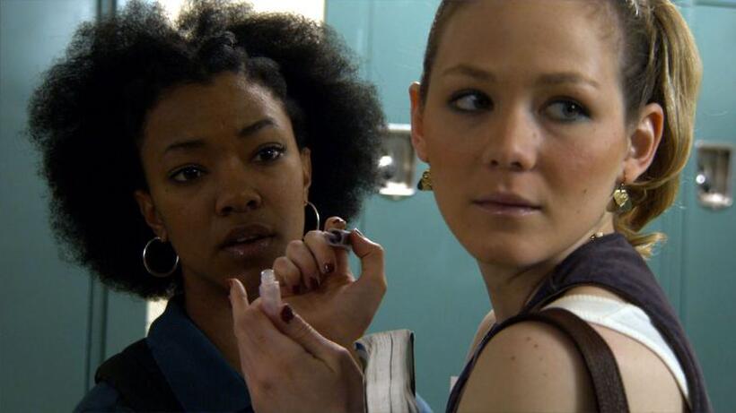 Sonequa Martin and Louisa Krause in "Toe to Toe."