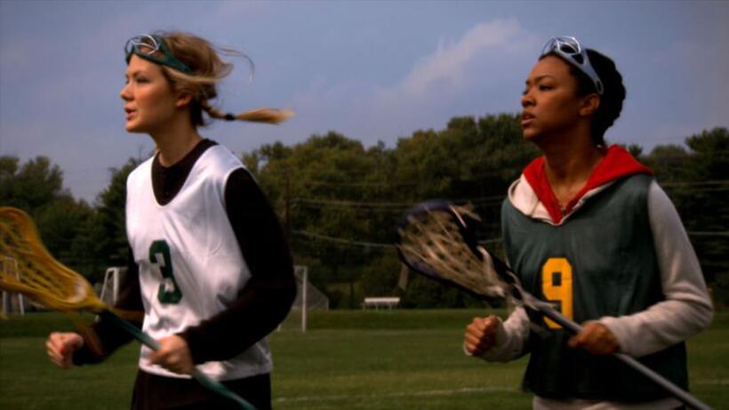 Louisa Krause and Sonequa Martin in "Toe to Toe."