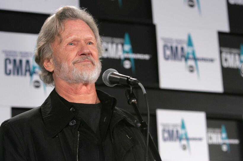 Kris Kristofferson at the press room at the 40th Annual CMA Awards at the Gaylord Entertainment Center.