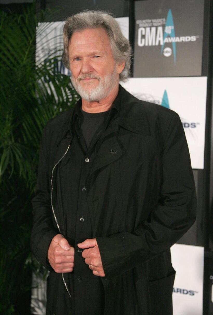 Kris Kristofferson at the press room at the 40th Annual CMA Awards at the Gaylord Entertainment Center.