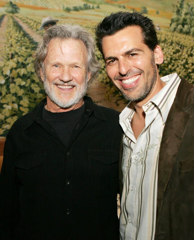 Kris Kristofferson and Oded Fehr at the afterparty for the premiere of "Dreamer" at the Napa Valley Grille.