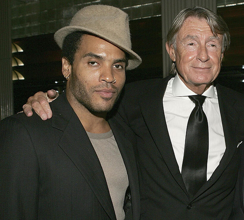 Lenny Kravitz and director Joel Schumacher at the 80th birthday party for legendary musician Bobby Shortin New York.