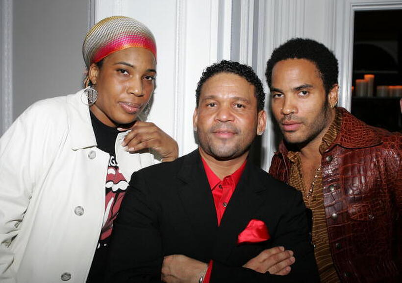 Macy Gray, Benny Medina and Lenny Kravitz at the Benny Medina Birthday Bash.