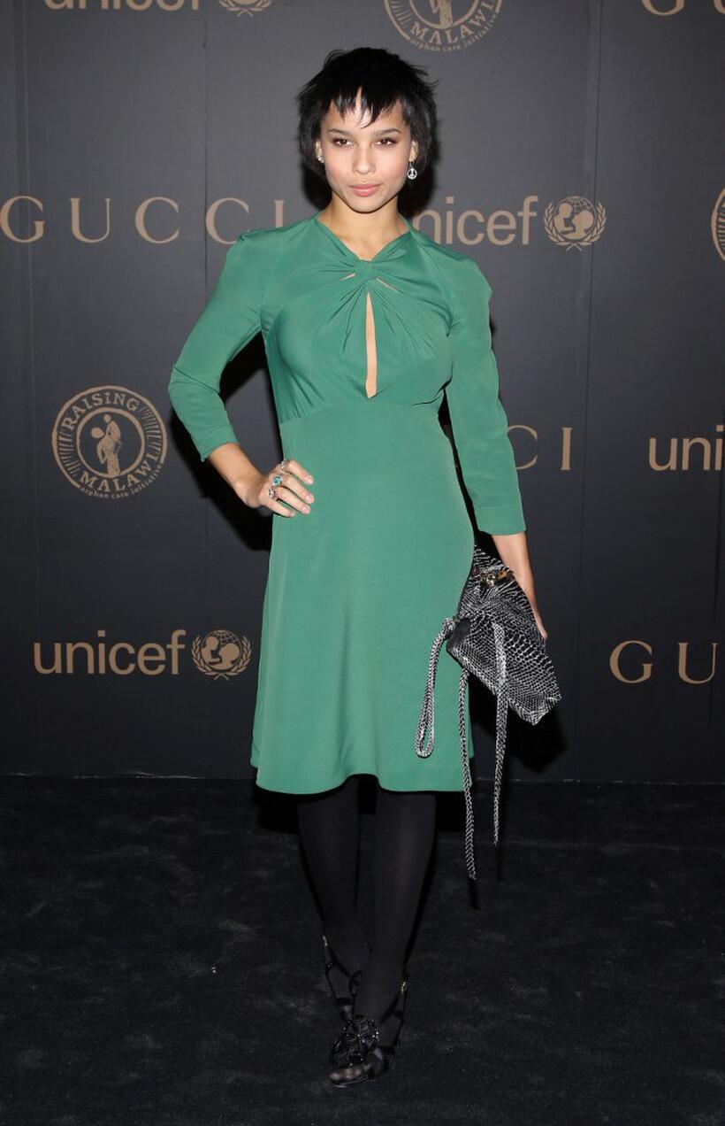 Zoe Kravitz at the reception to benefit UNICEF hosted by Gucci during the Mercedes-Benz Fashion Week Fall 2008.