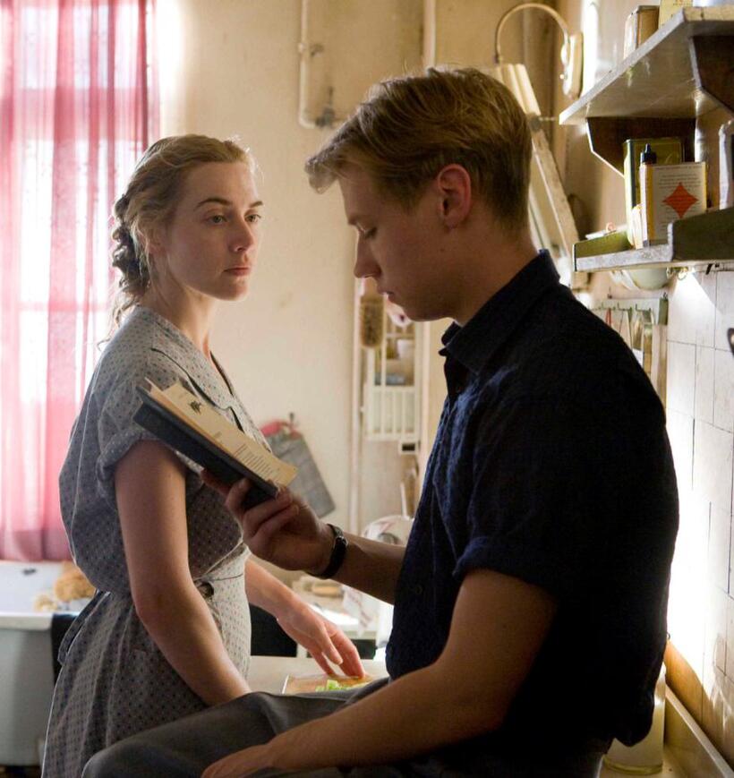 Kate Winslet as Hanna Schmitz and David Kross as Michael in "The Reader."