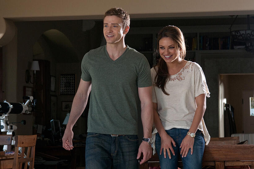 Justin Timberlake as Dylan and Mila Kunis as Jamie in "Friends With Benefits."