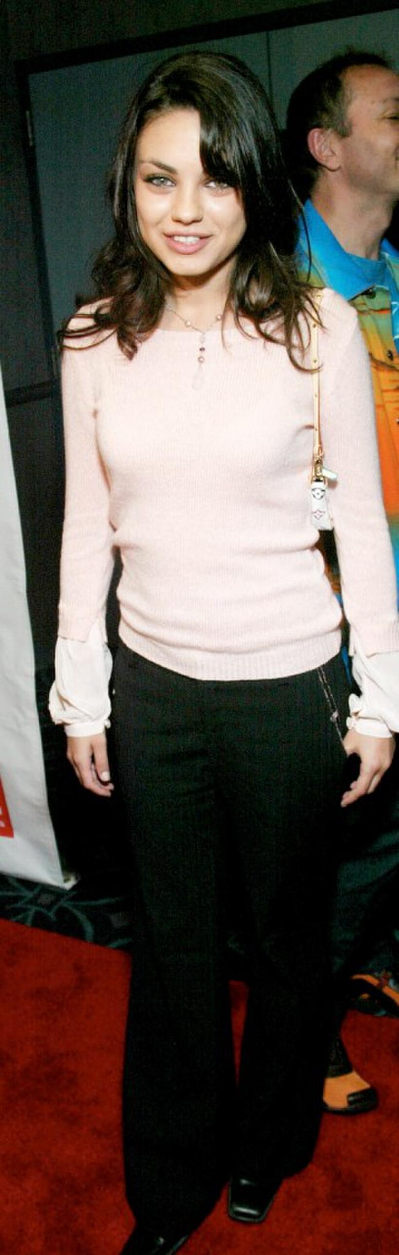 Mila Kunis at the premiere of "Party Monster."