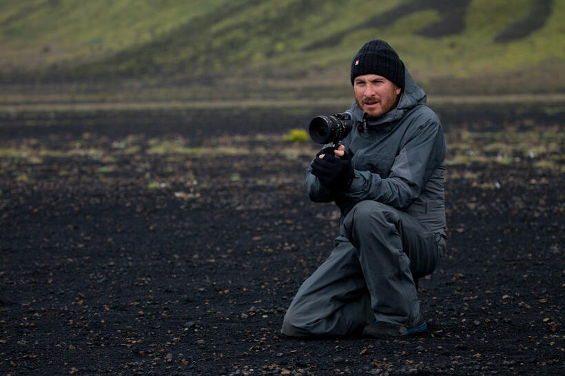 Director Darren Aronofsky on the set of "Noah."