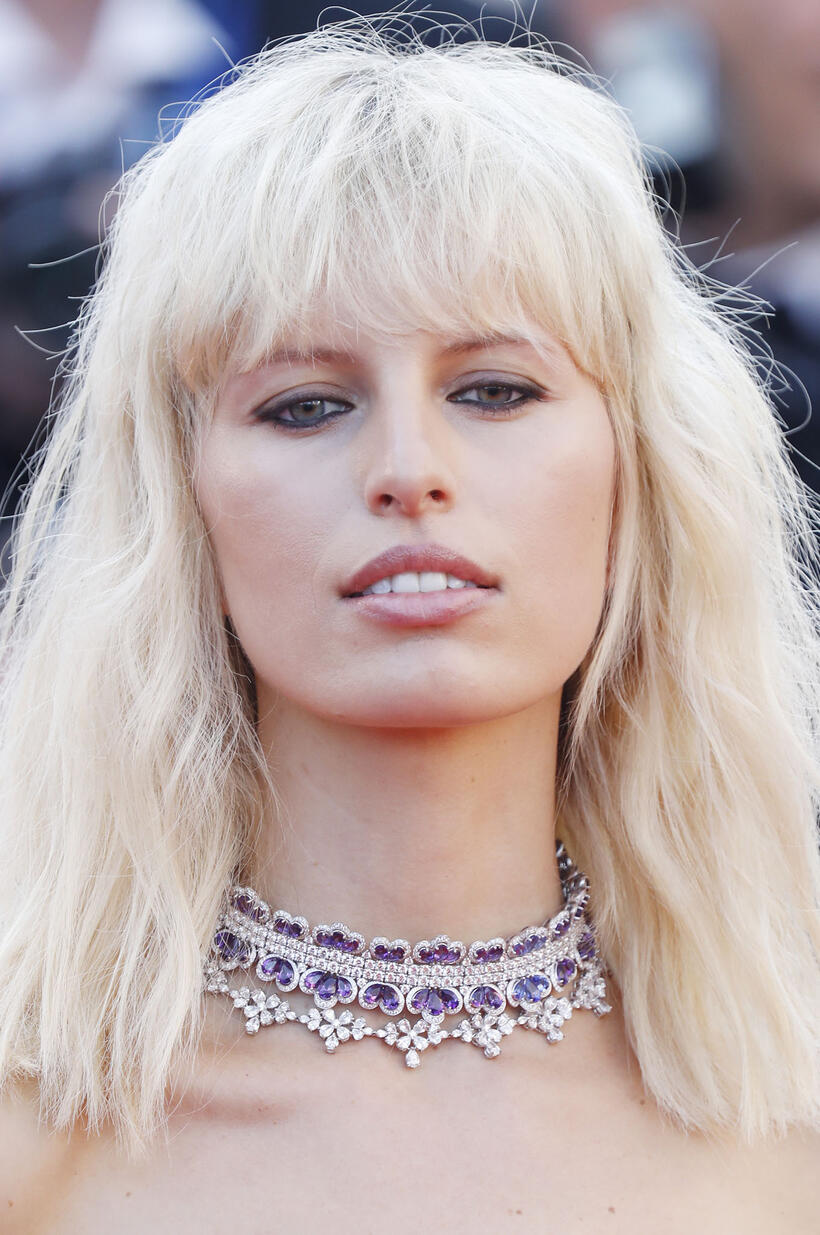 Karolina Kurkova at the "Based On A True Story" premiere during the 70th annual Cannes Film Festival.