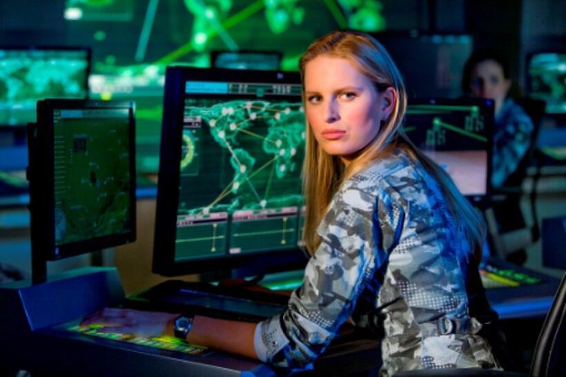 Karolina Kurkova as Courtney "Cover Girl Kreiger" in "G.I. Joe: The Rise of Cobra."