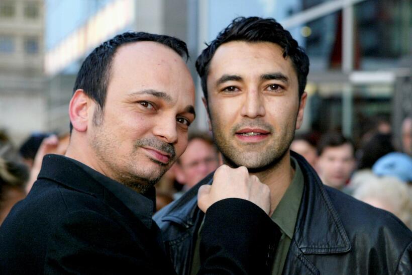 Mennan Yapo and Mehmet Kurtulus at the premiere of "Lautlos."