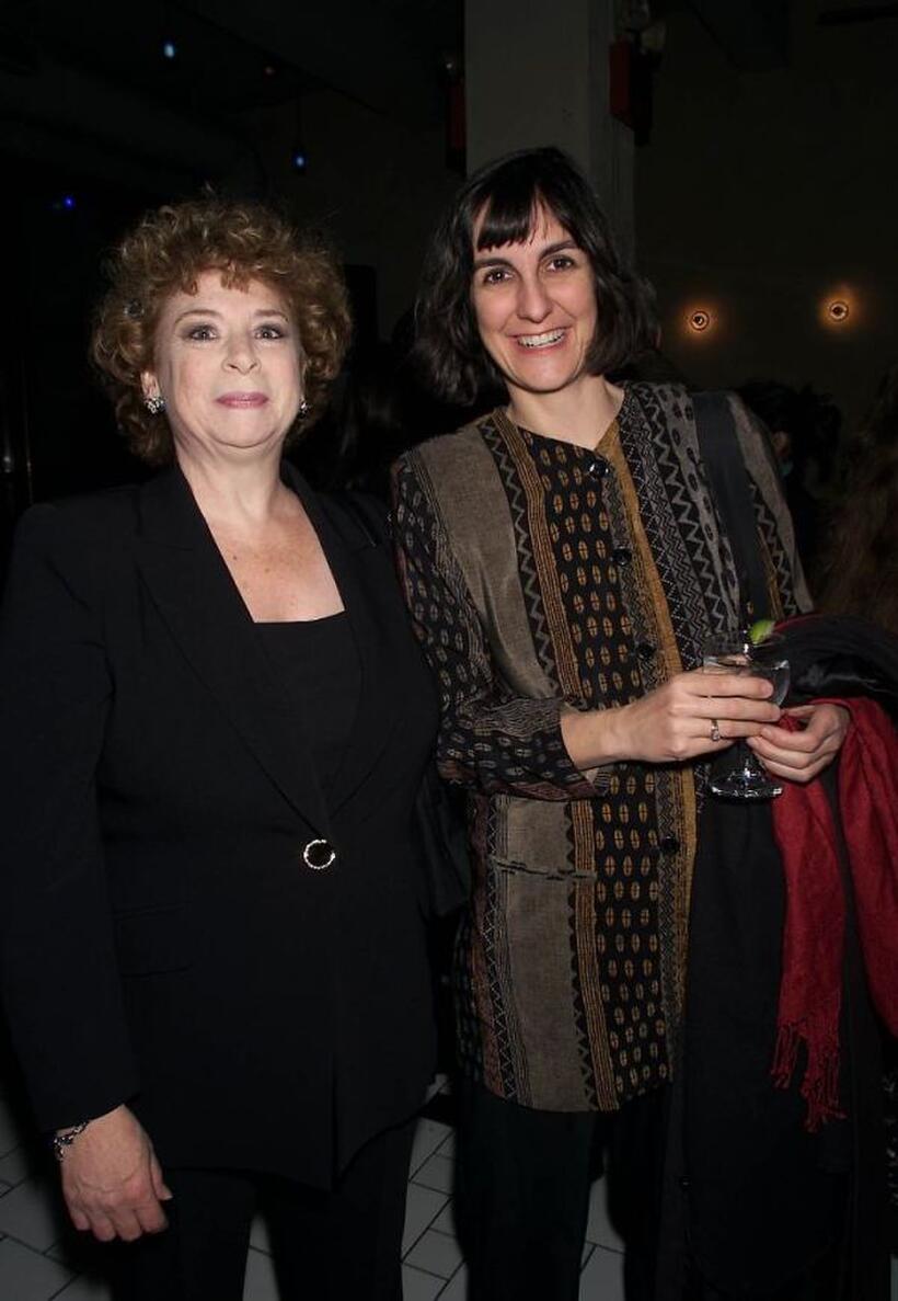 Marcia Jean Kurtz and Evan Yionoulis at the opening night party of "Everett Beekin."