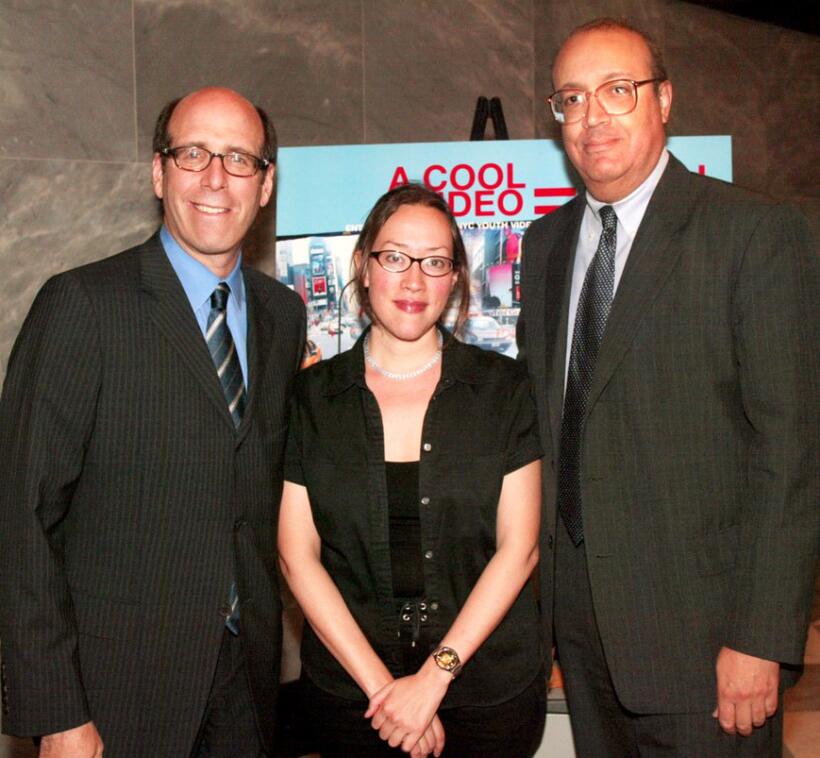 Matthew Blank, Karyn Kusama and Adam Clayton Powell III at the Pencil 2002 Youth Video Festival.