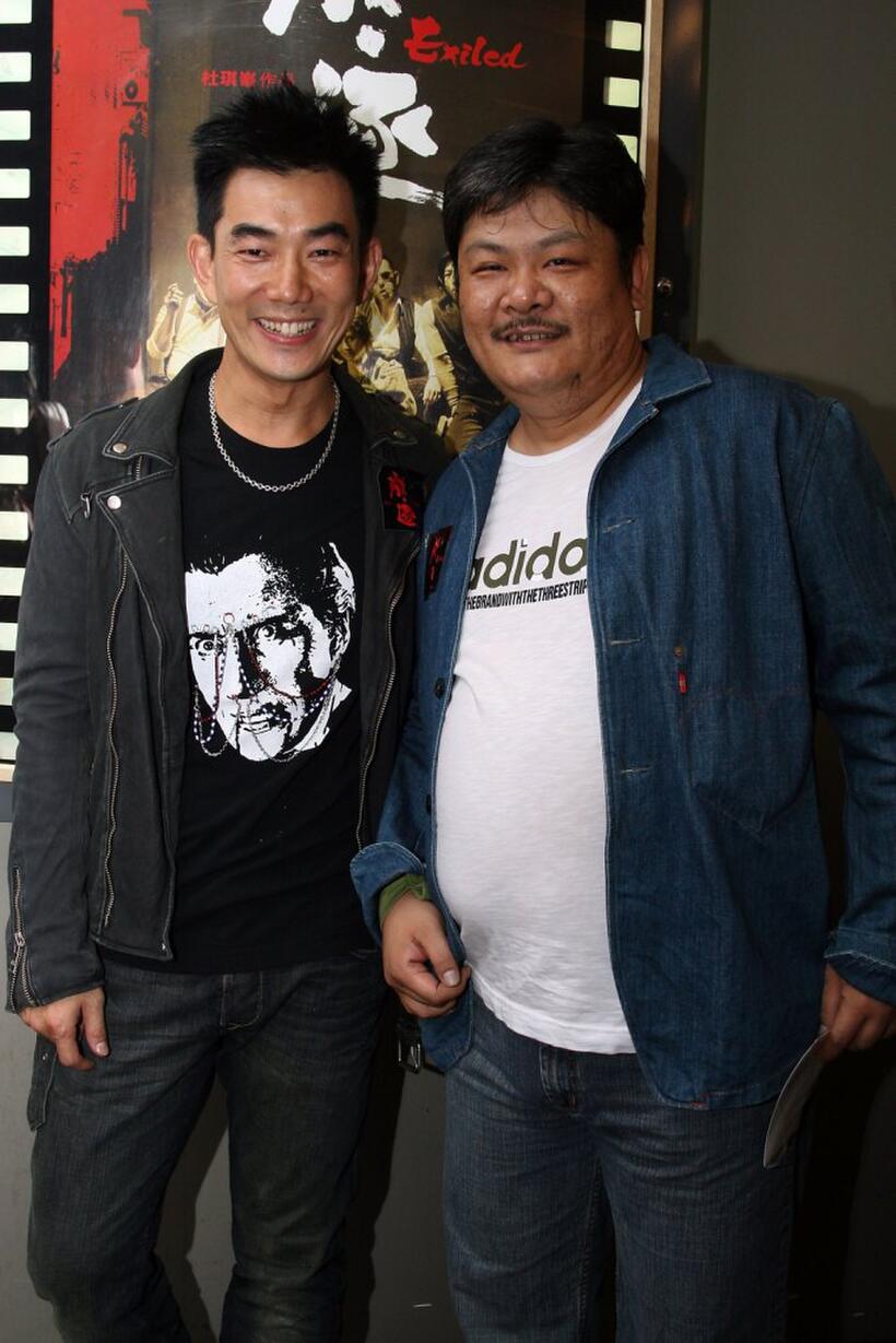 Richie Ren and Lam Suet at the premiere of "Exiled."