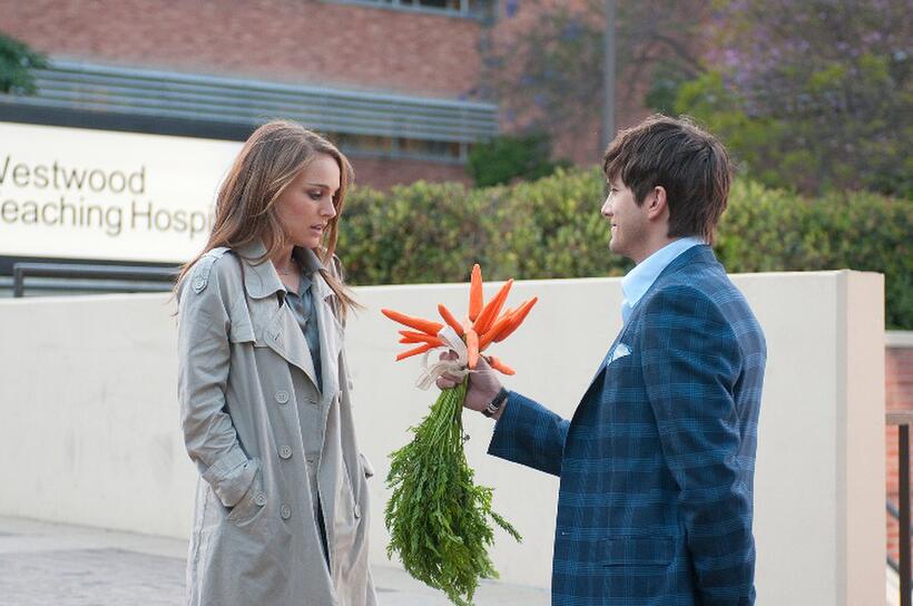 Natalie Portman and Ashton Kutcher in "No Strings Attached."
