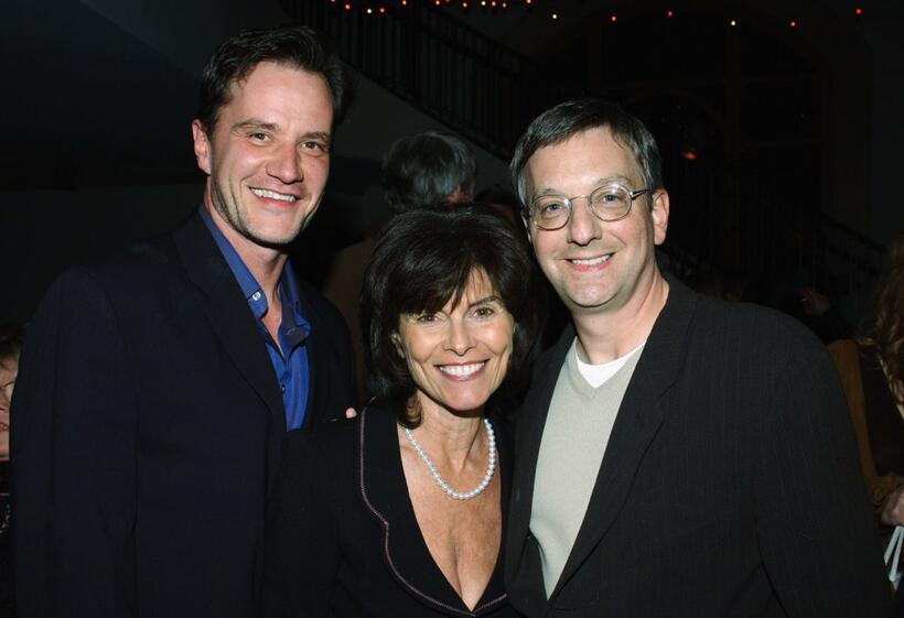 Adrienne Barbeau, Tim DeKay and Howard Klein at the "Carnivale" second season party at the Paramount Theater.