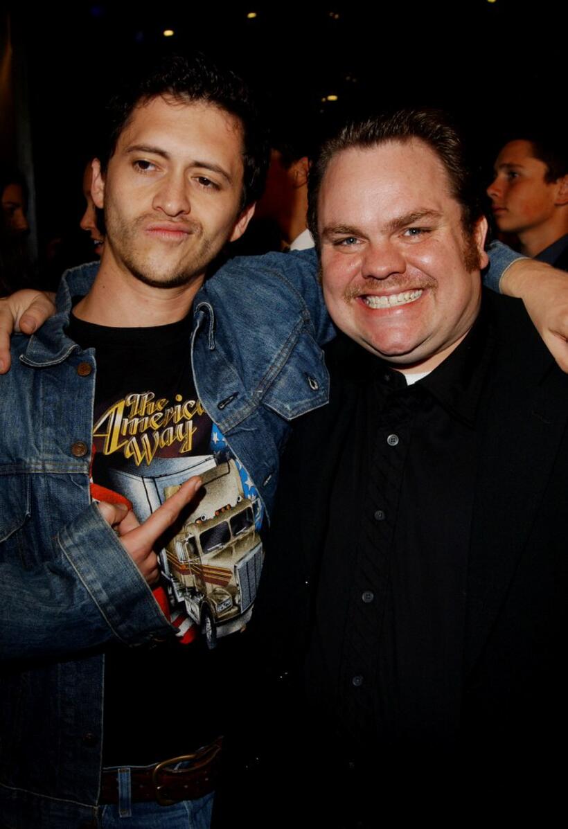 Clifton Collins Jr. and Preston Lacy at the premiere of "Jackass The Movie."
