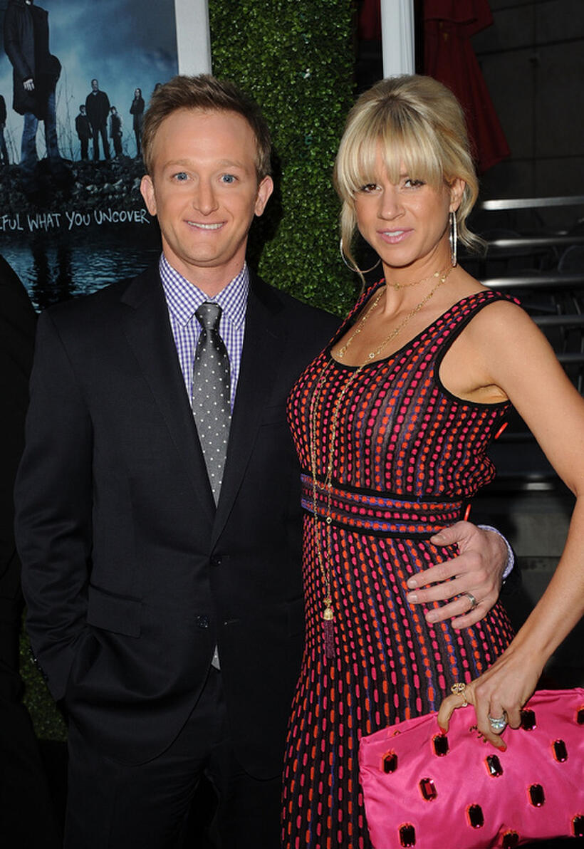 Eric Ladin and Katy Ladin at the Season 5 California premiere of "The Killing."