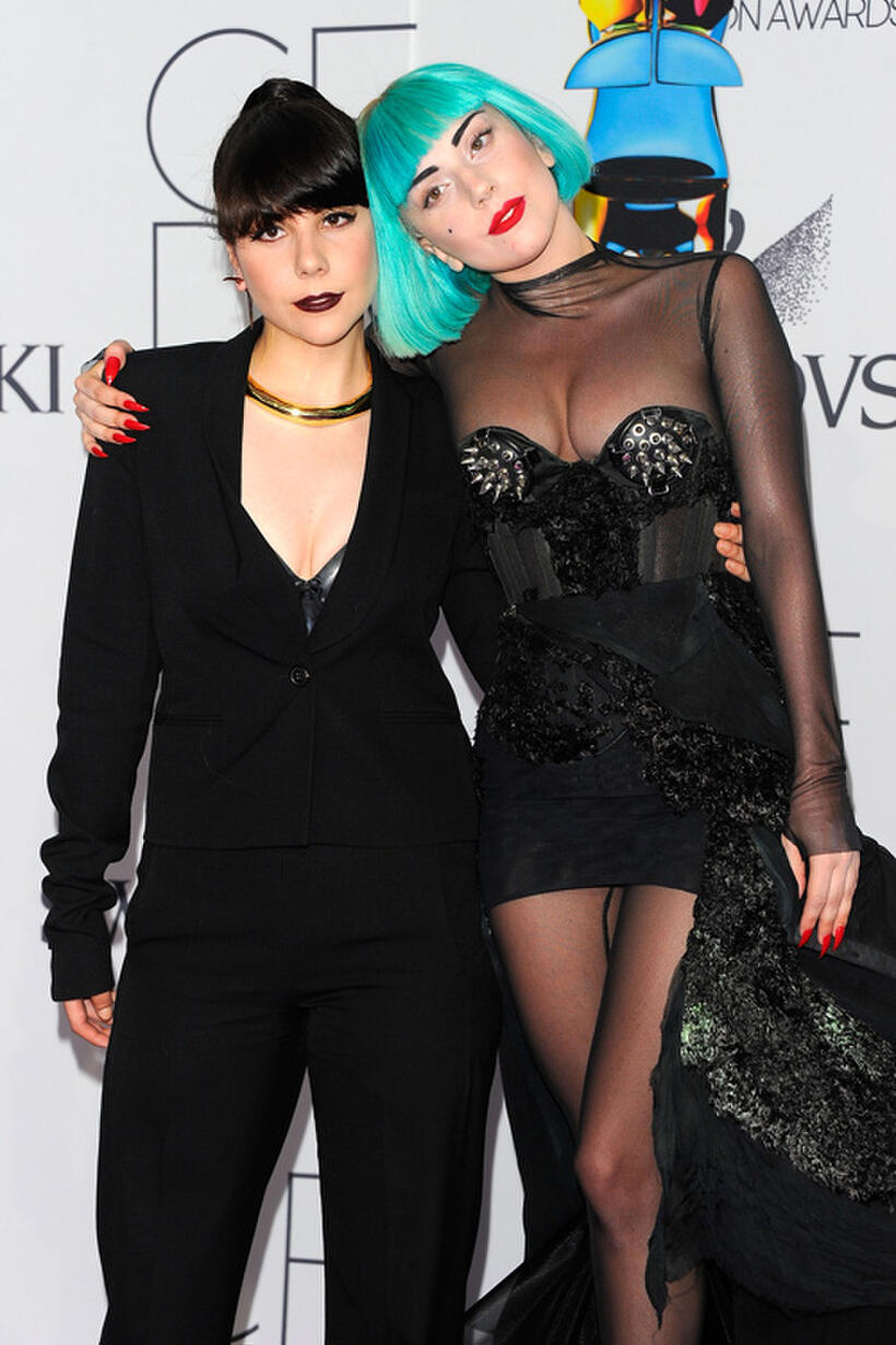 Natali Germanotta and Lady Gaga at the 2011 CFDA Fashion Awards in New York.