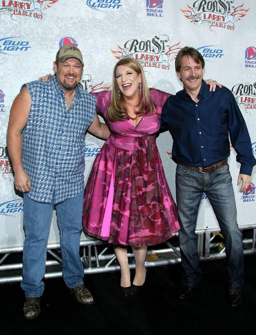 Larry the Cable Guy, Lisa Lampanelli and Jeff Foxworthy at the Comedy Central Roast of Larry The Cable Guy.