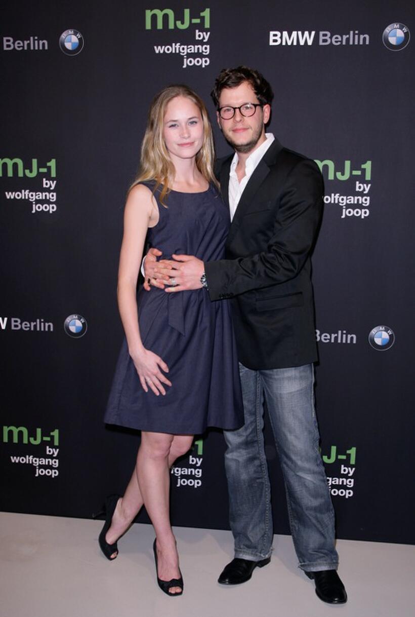Inez Bjoerg David and Mirko Lang at the launch to the MJ-1 by Wolfgang Joop.