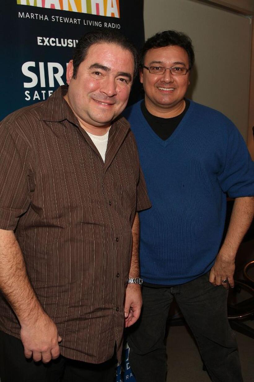 Emeril Lagasse and Mario Bosquez at the Martha Stewart Living Radio's "Thanksgiving Hotline."