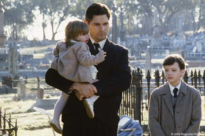 Eric Bana and Kodi Smit-McPhee in "Romulus, My Father."