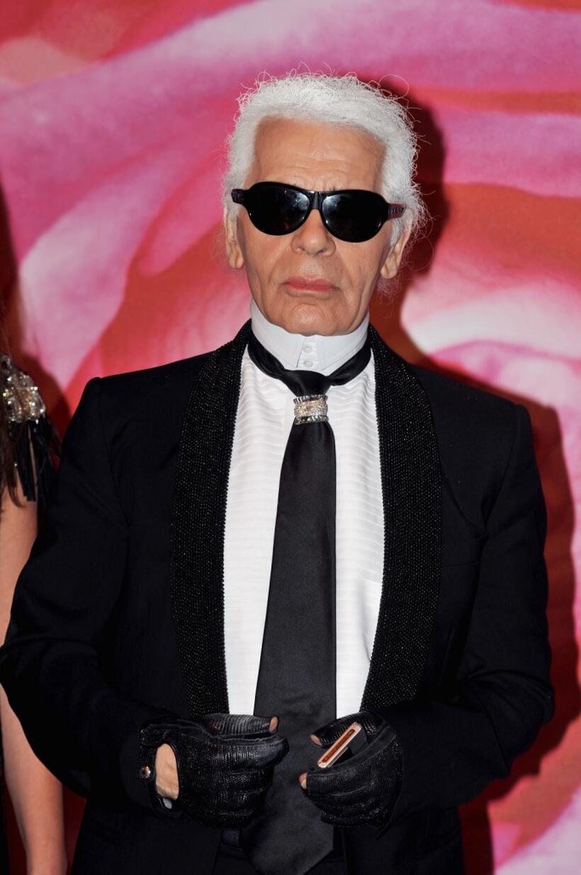 Karl Lagerfeld at the 2008 Monte Carlo Rose Ball "Movida."