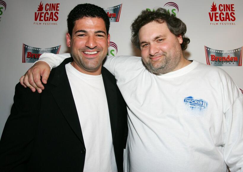 Michael Deeg and Artie Lange at the premiere of "Artie Langes Beer League."