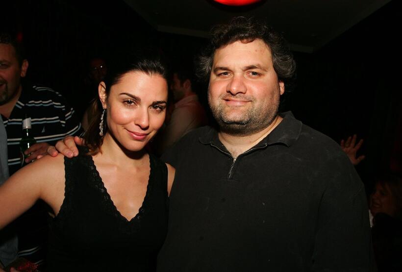 Cara Buono and Artie Lange at the Dennis Hopper's birthday dinner during the CineVegas Film Festival.