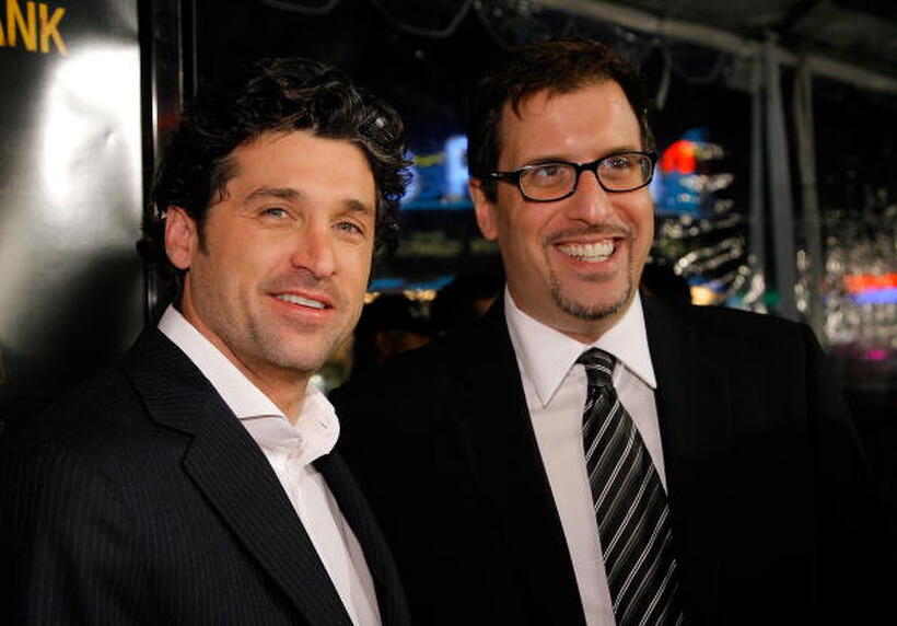 Patrick Dempsey and Richard LaGravenese at the premiere of "Freedom Writers."