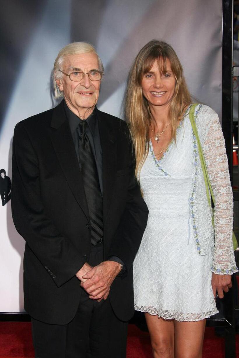 Martin Landau and Guest at the premiere of "The X Files: I want to Believe."