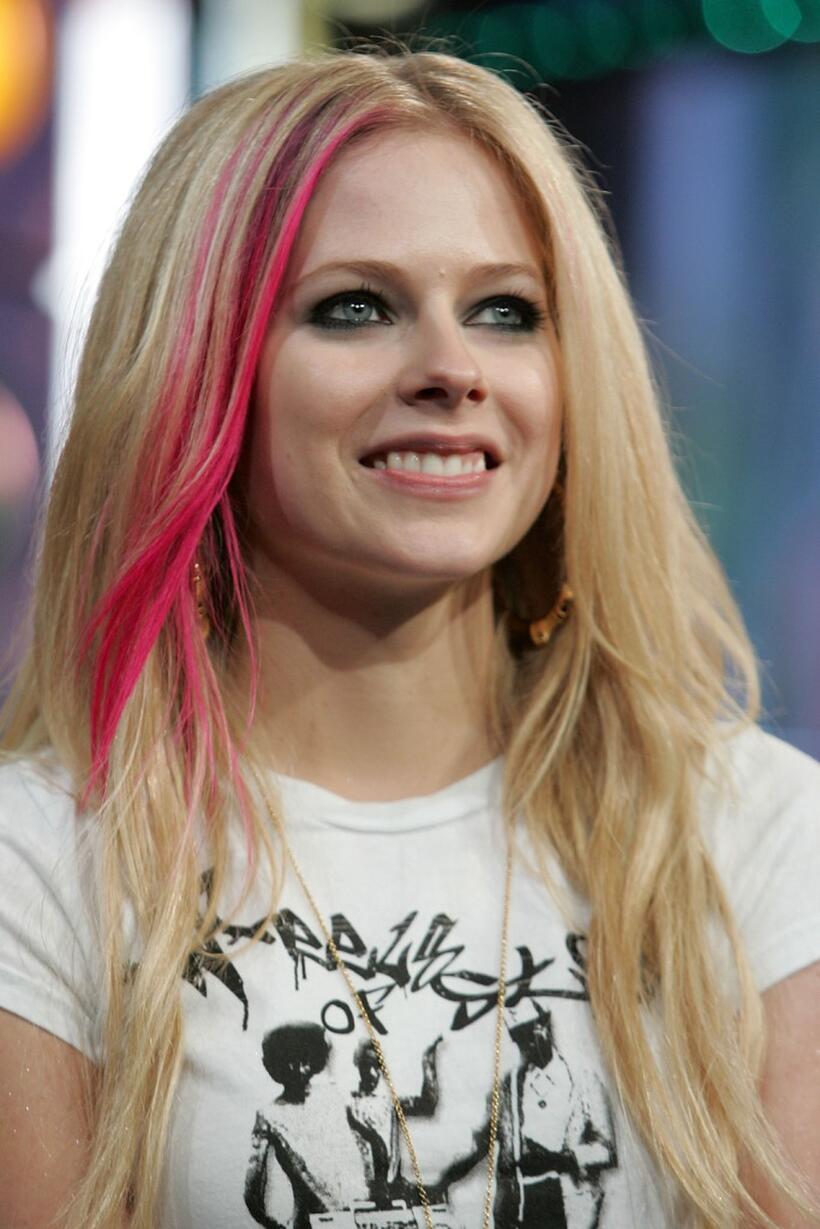 Avril Lavigne at the MTV's Total Request Live.