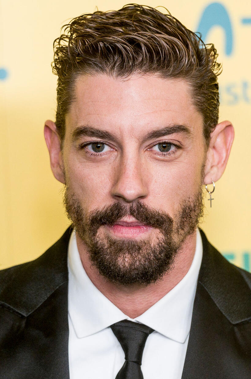Adrian Lastra at the "Si Yo Fuera Rico" premiere in Madrid.